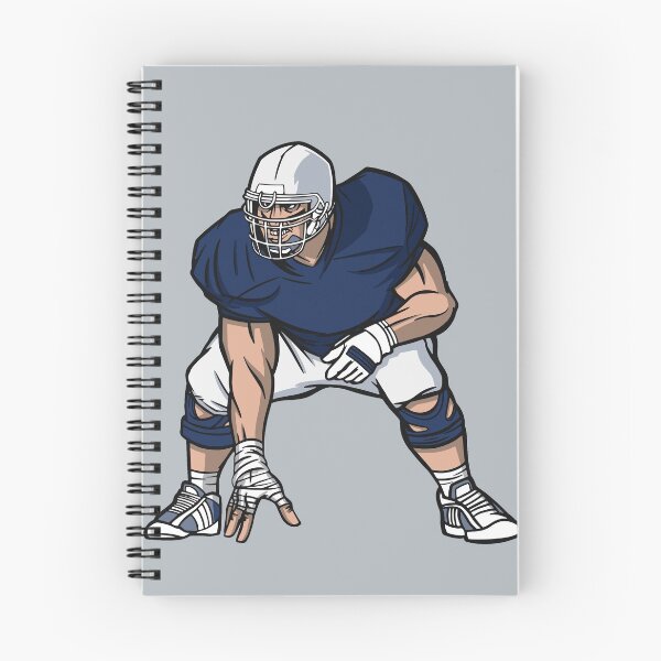 Item preview, Navy & White Football Player designed and sold by SLAG-Creative.
