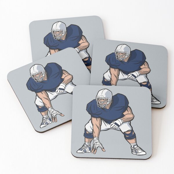 Item preview, Navy & White Football Player designed and sold by SLAG-Creative.