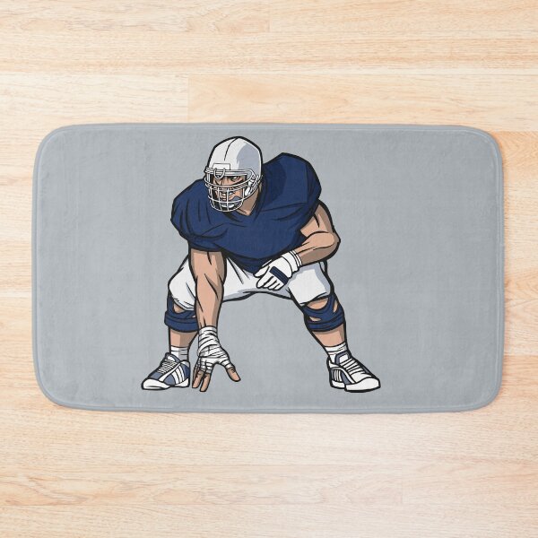 Item preview, Navy & White Football Player designed and sold by SLAG-Creative.