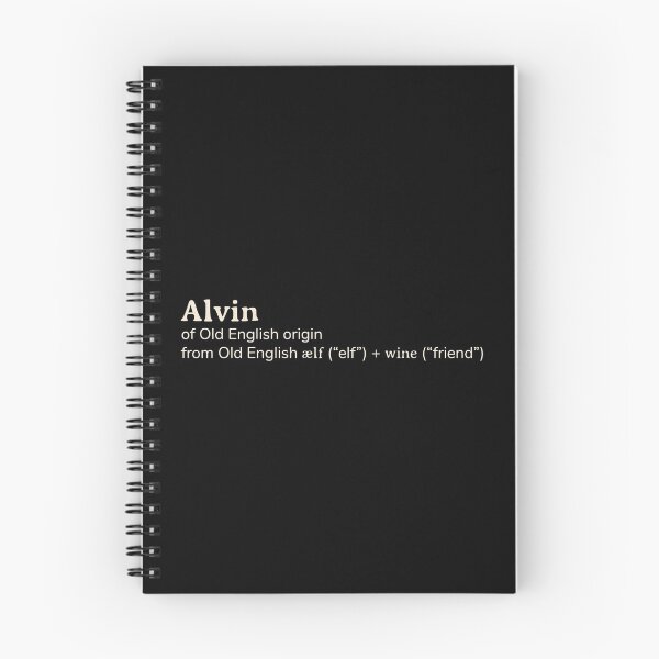 Item preview, Alvin name etymology designed and sold by YourNameStory.