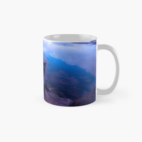 Item preview, Boat Wreck and Water Landscape Purple Blue designed and sold by Spectokular.