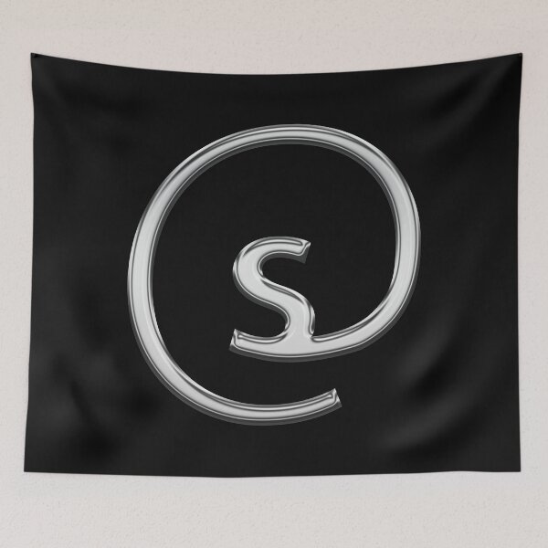 Item preview, s in an @ sign designed and sold by Logo-stick.