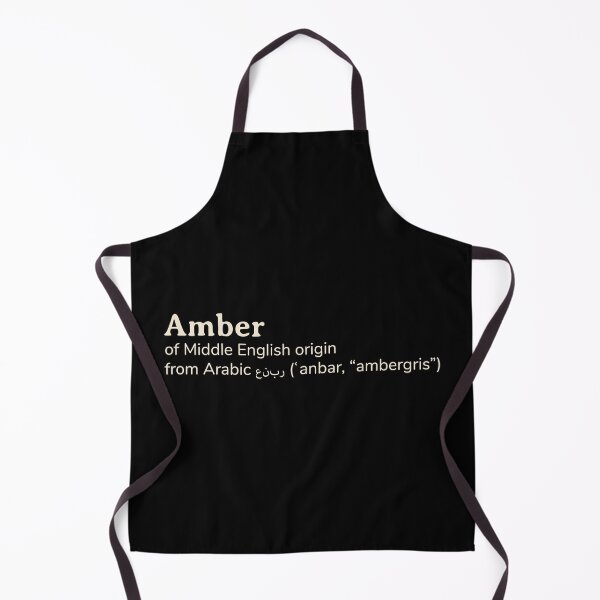 Item preview, Amber name etymology designed and sold by YourNameStory.