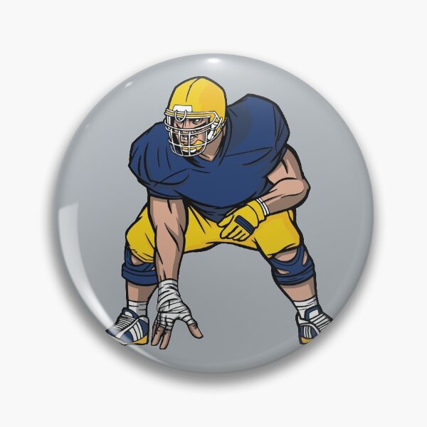 Item preview, Blue & Gold Football Player designed and sold by SLAG-Creative.