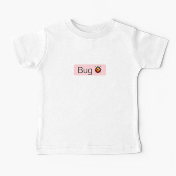 'Bug' Status Tag with ladybug icon (light mode) Baby T-Shirt