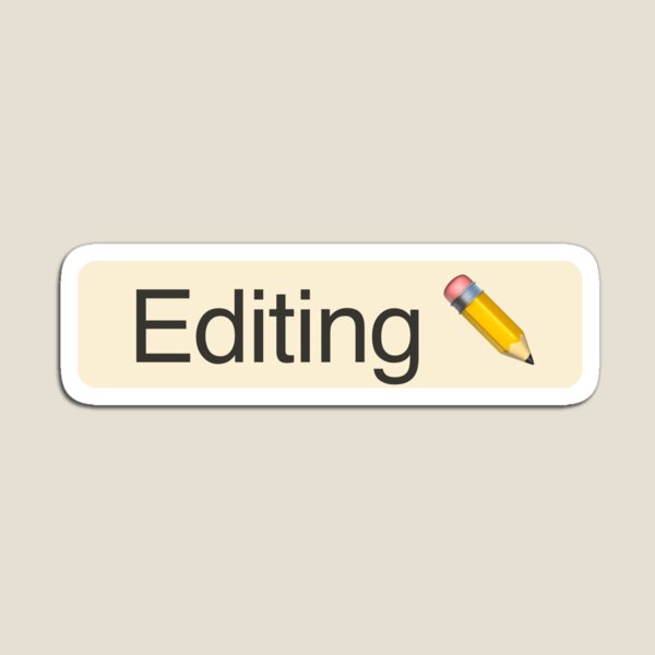 'Editing' Status Tag with pencil icon (light mode) Magnet