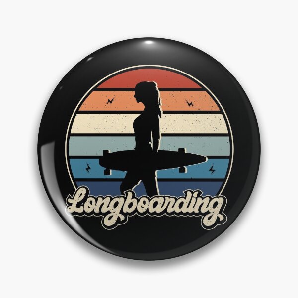 Item preview, Longboarding Woman with Sun Set designed and sold by INTROVERT-STORE.