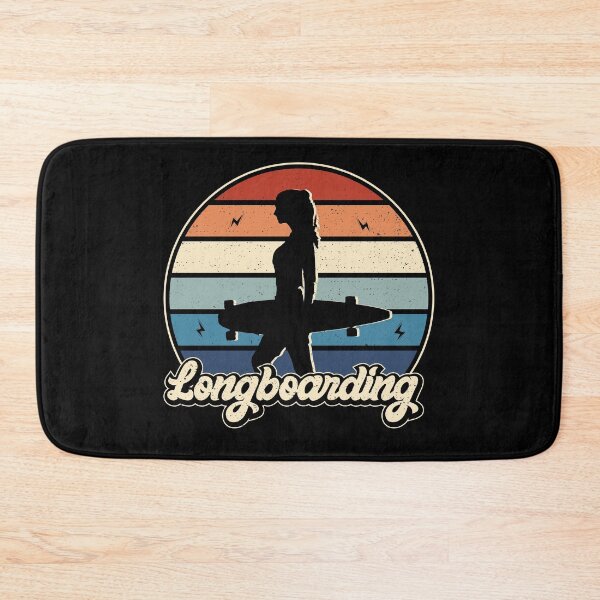 Item preview, Longboarding Woman with Sun Set designed and sold by INTROVERT-STORE.