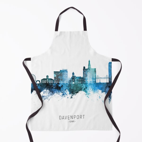 Item preview, Davenport Iowa Skyline designed and sold by ArtPrints.