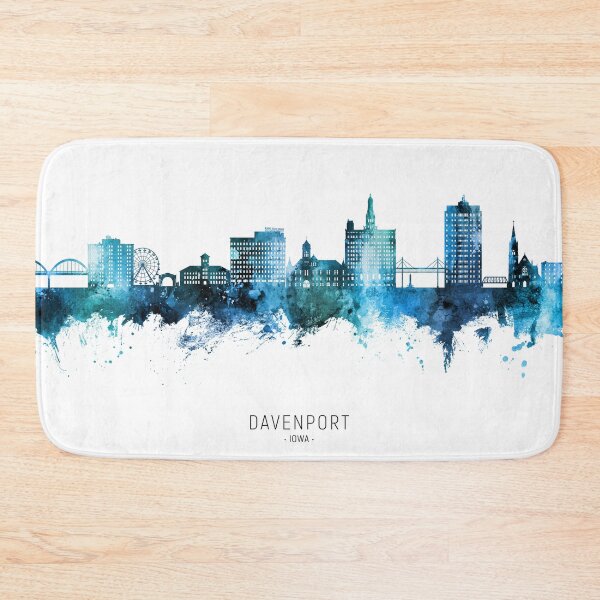 Item preview, Davenport Iowa Skyline designed and sold by ArtPrints.