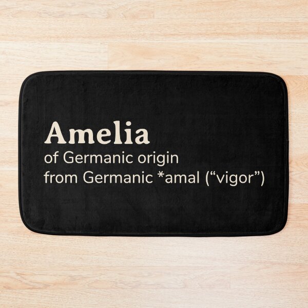 Item preview, Amelia name etymology designed and sold by YourNameStory.