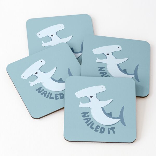 Item preview, Funny Hammer Head Shark Pun ~ Nailed It designed and sold by Marzuqi Che Rose.