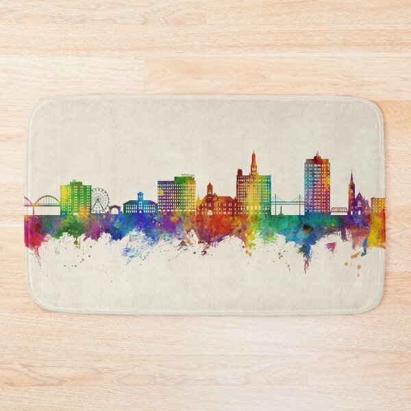 Item preview, Davenport Iowa Skyline designed and sold by ArtPrints.