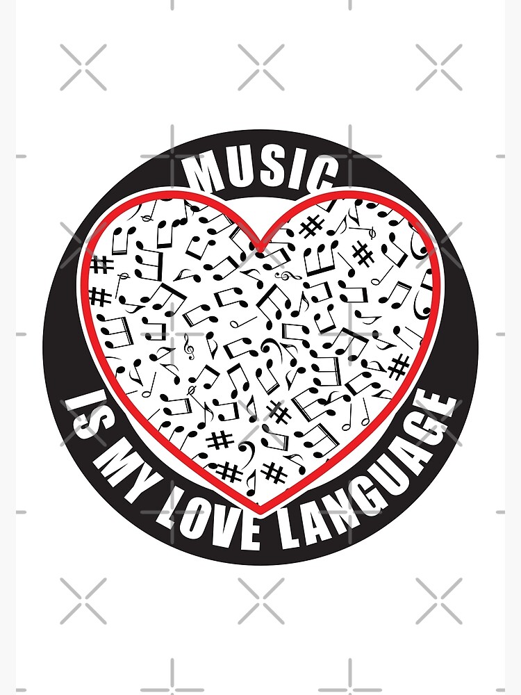 music-is-my-love-language-poster-for-sale-by-brynscully-redbubble