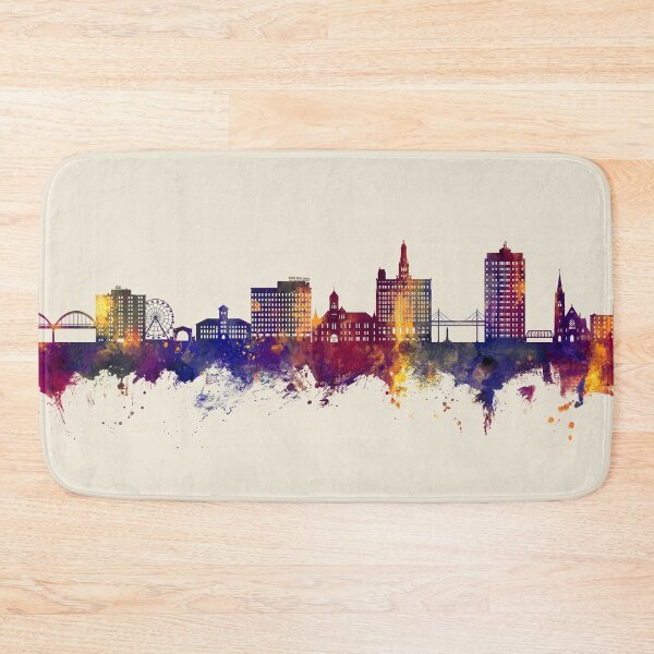 Item preview, Davenport Iowa Skyline designed and sold by ArtPrints.