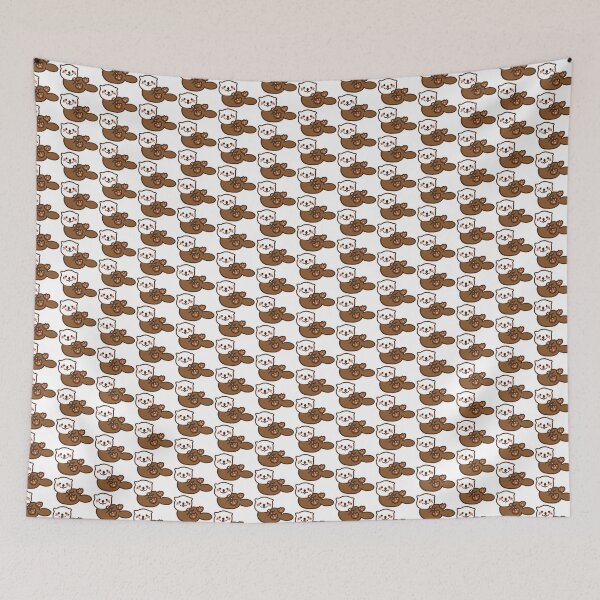 Item preview, Kawaii baby sea otter lying on it's back designed and sold by GLwithUs.