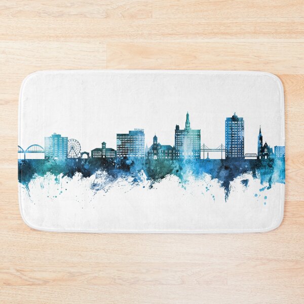 Item preview, Davenport Iowa Skyline designed and sold by ArtPrints.