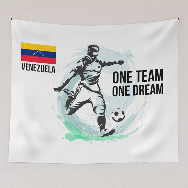 Item preview, Venezuelan Football Player kicking the Football - Football designed and sold by cravingmart.