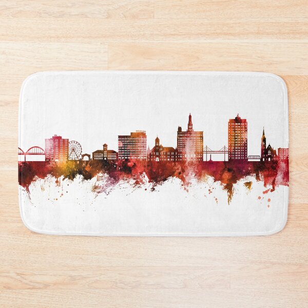 Item preview, Davenport Iowa Skyline designed and sold by ArtPrints.