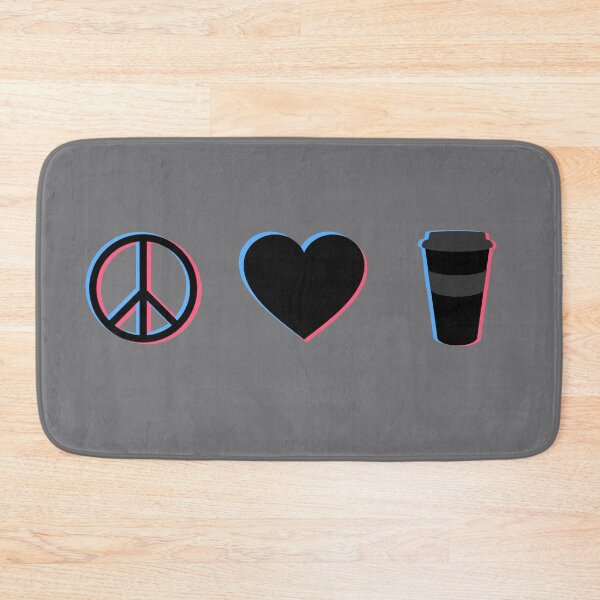 Item preview, Pace Love Coffee dark 3D designed and sold by freeArt10.