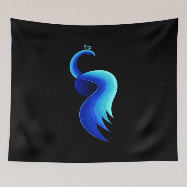 Item preview, Blue peacock t shirt design designed and sold by neonabdrawn.