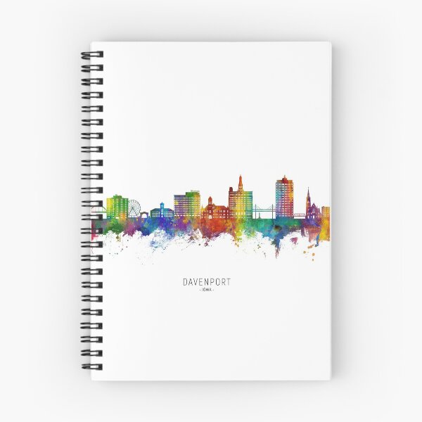 Item preview, Davenport Iowa Skyline designed and sold by ArtPrints.