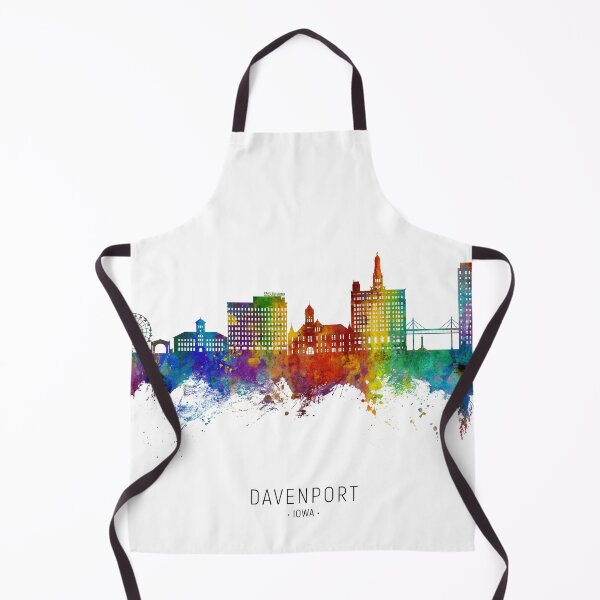 Item preview, Davenport Iowa Skyline designed and sold by ArtPrints.