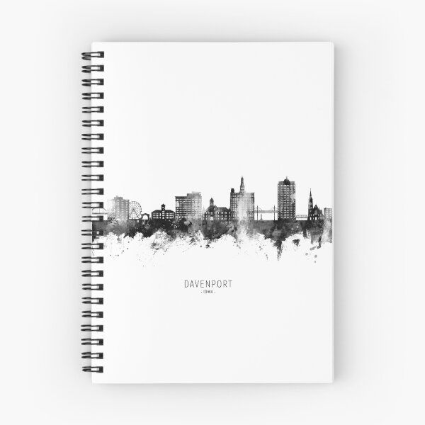 Item preview, Davenport Iowa Skyline designed and sold by ArtPrints.