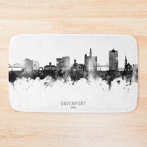 Item preview, Davenport Iowa Skyline designed and sold by ArtPrints.