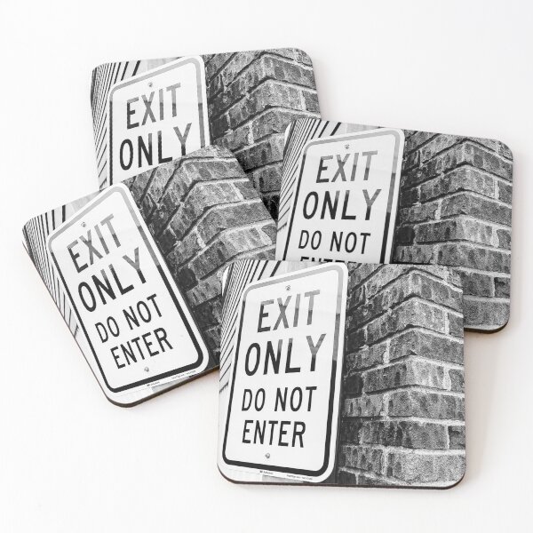 Item preview, Exit Only (Black and White) designed and sold by HeuringGallery.