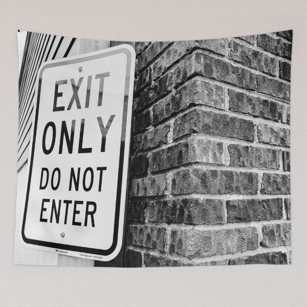 Item preview, Exit Only (Black and White) designed and sold by HeuringGallery.