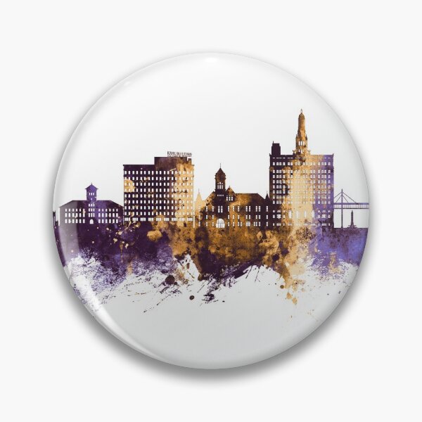 Item preview, Davenport Iowa Skyline designed and sold by ArtPrints.