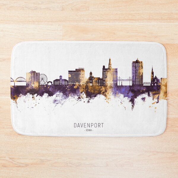 Item preview, Davenport Iowa Skyline designed and sold by ArtPrints.
