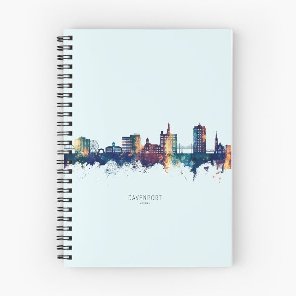 Item preview, Davenport Iowa Skyline designed and sold by ArtPrints.
