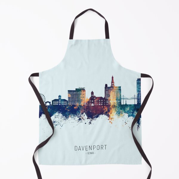 Item preview, Davenport Iowa Skyline designed and sold by ArtPrints.