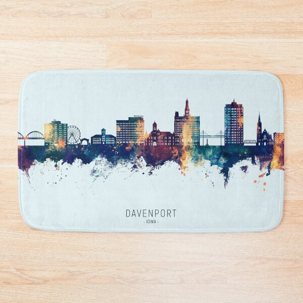 Item preview, Davenport Iowa Skyline designed and sold by ArtPrints.