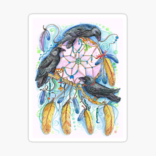 Dreamcatcher of the Crows Sticker
