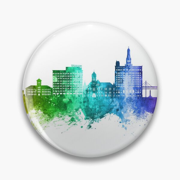 Item preview, Davenport Iowa Skyline designed and sold by ArtPrints.