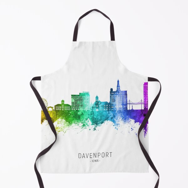 Item preview, Davenport Iowa Skyline designed and sold by ArtPrints.