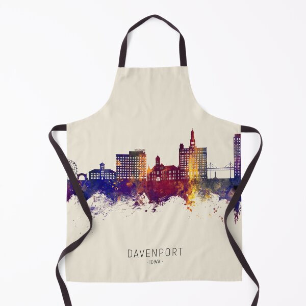 Item preview, Davenport Iowa Skyline designed and sold by ArtPrints.