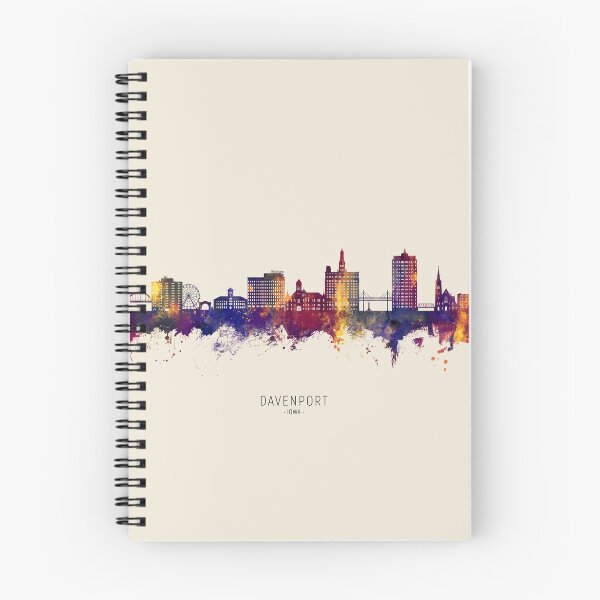 Item preview, Davenport Iowa Skyline designed and sold by ArtPrints.