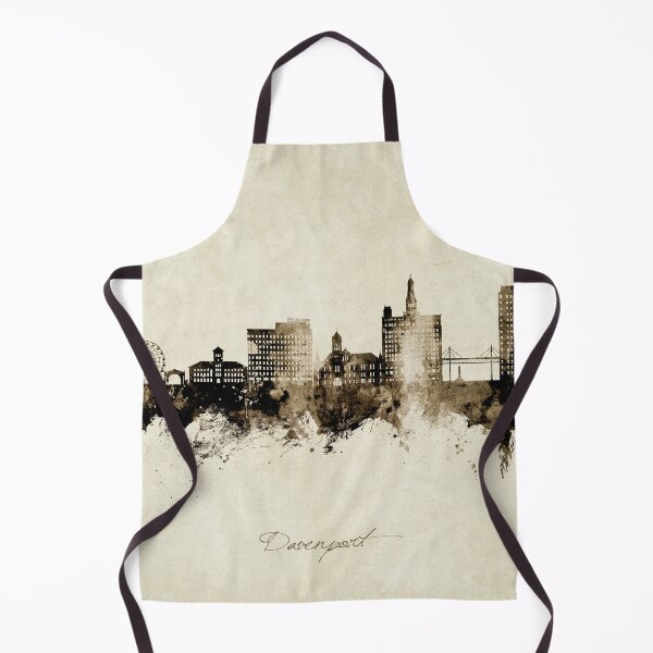 Item preview, Davenport Iowa Skyline designed and sold by ArtPrints.