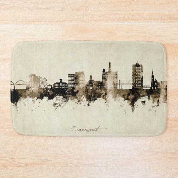 Item preview, Davenport Iowa Skyline designed and sold by ArtPrints.