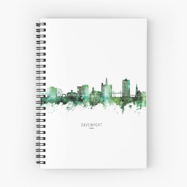 Item preview, Davenport Iowa Skyline designed and sold by ArtPrints.