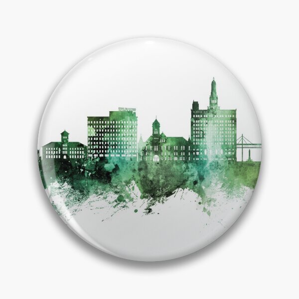Item preview, Davenport Iowa Skyline designed and sold by ArtPrints.