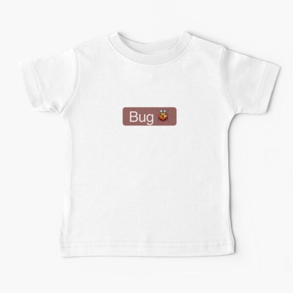 'Bug' Status Tag with ladybug icon (dark mode) Baby T-Shirt