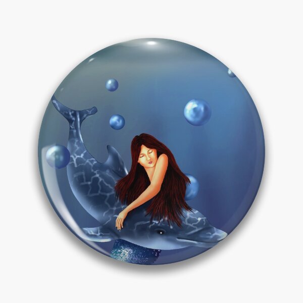 Item preview, Mermaid and Dolphin in a Bottle designed and sold by EricLappala.
