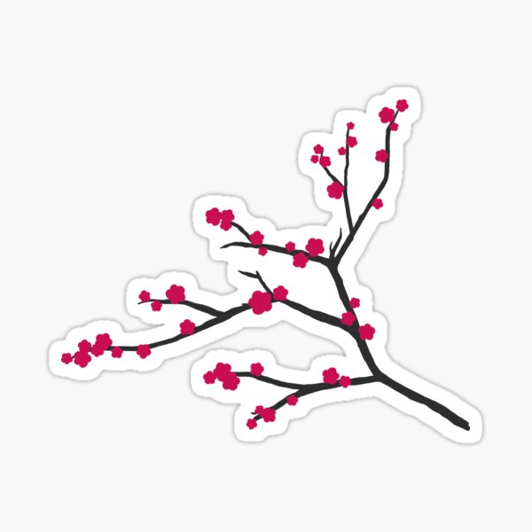 Sakura - Fleurs de cerisier Sticker