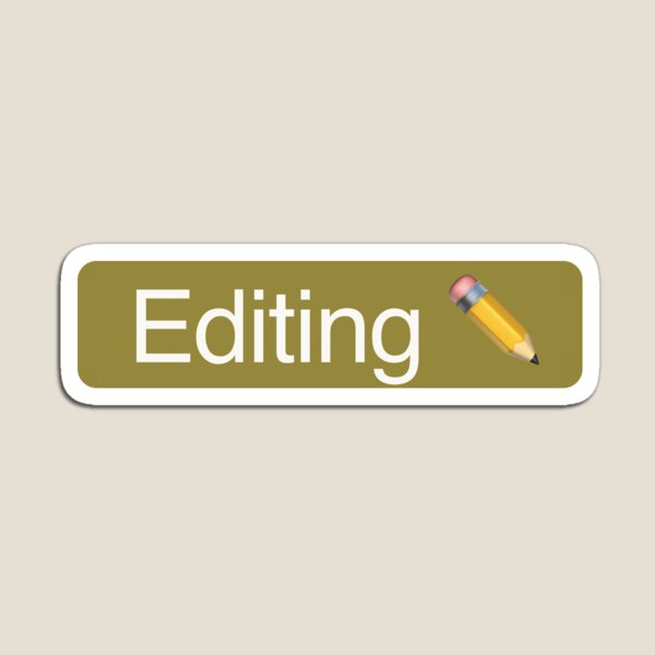 'Editing' Status Tag with pencil icon (dark mode) Magnet
