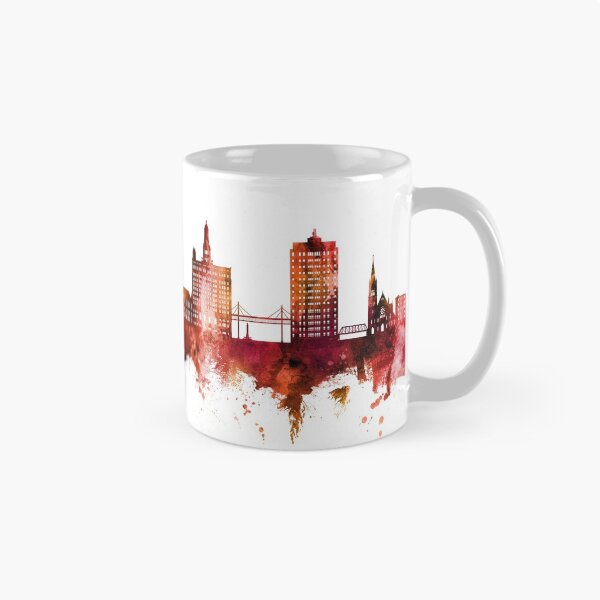 Item preview, Davenport Iowa Skyline designed and sold by ArtPrints.